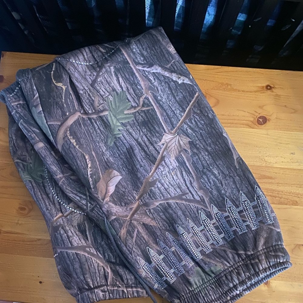 Named Collective camo rhinestone pants